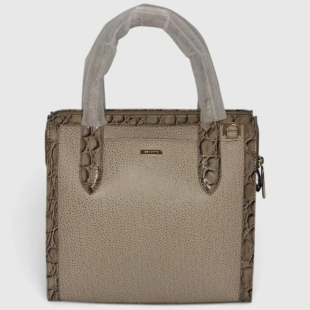 Brahmin Small Caroline Wind Chime Cumulus Leather Satchel Bag NWT Crossbody